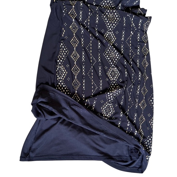 White House Black Market Navy Rhinestone Studded Halter Mini Dress XS 570185934 - Picture 5 of 10